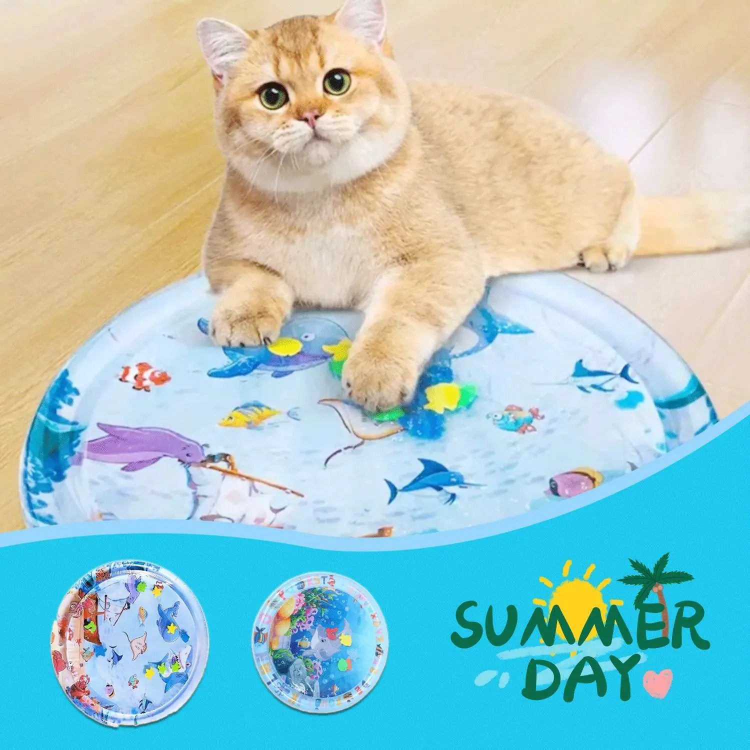 AquaPaws Play Mat - Cat Steam Brush