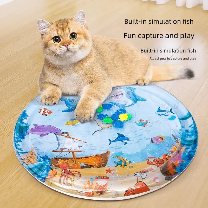 AquaPaws Play Mat - Cat Steam Brush