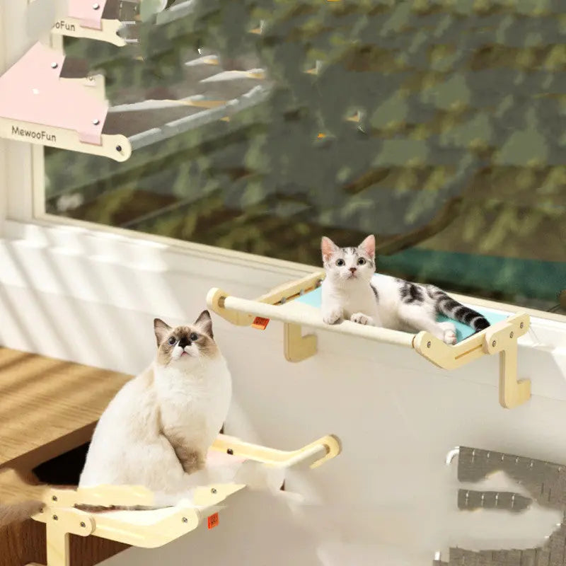 Cat Hanging Bed & Window - Cat Steam Brush