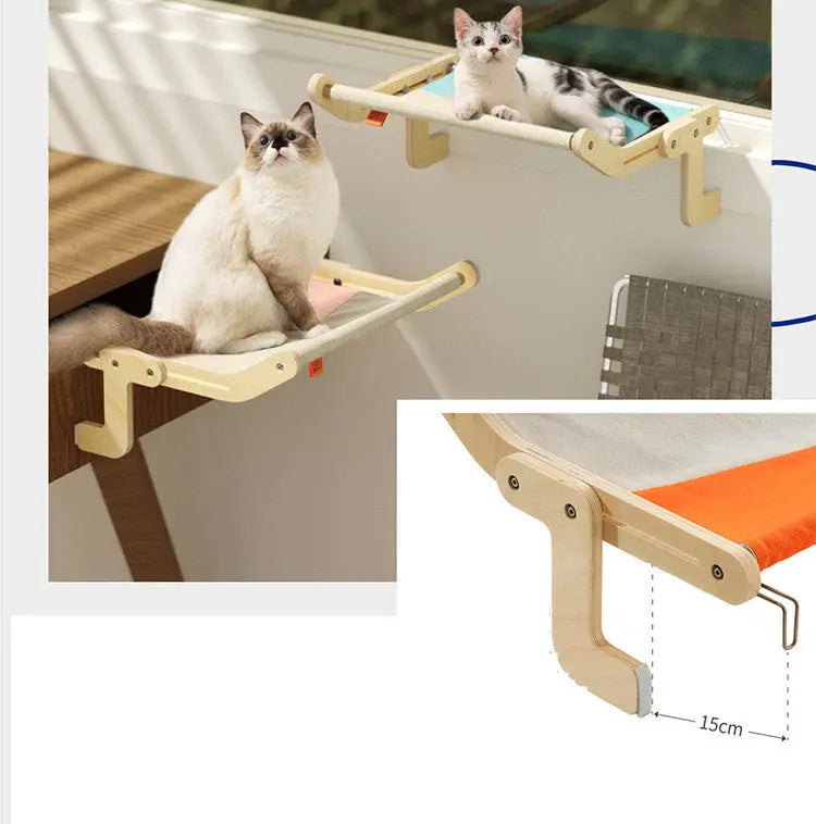 Cat Hanging Bed & Window - Cat Steam Brush