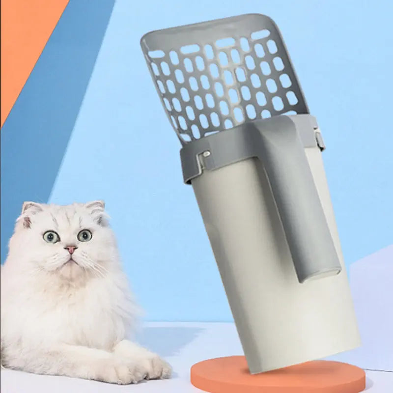 Cat Litter Scoop and Storage Box Set™ - Cat Steam Brush