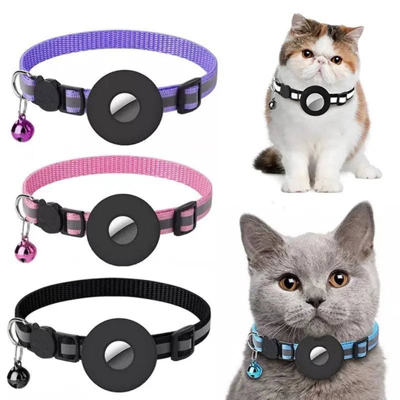 Waterproof AirTag Collar - Cat Steam Brush