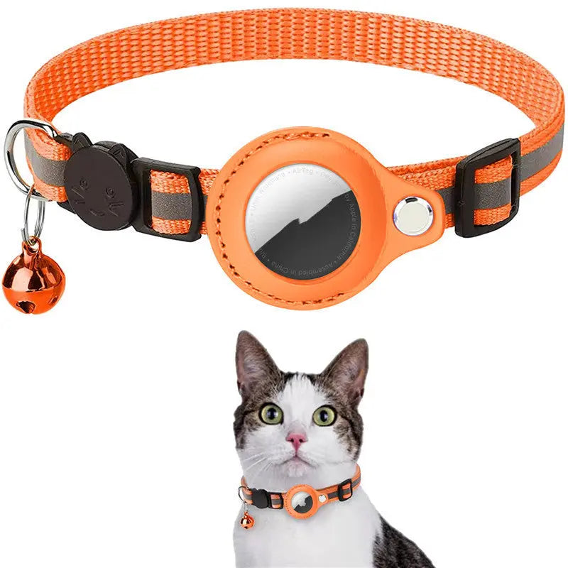 Waterproof AirTag Collar - Cat Steam Brush