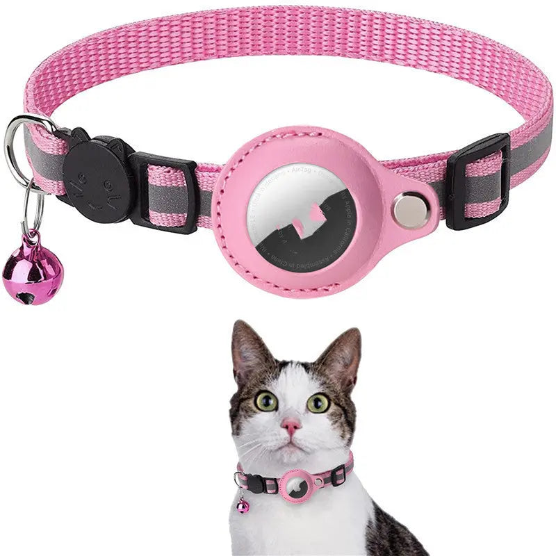 Waterproof AirTag Collar - Cat Steam Brush